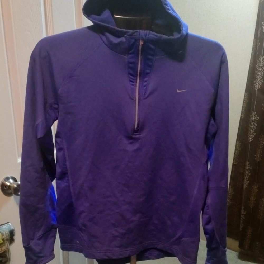 Womens Nike Dri-Fit Blue Long Sleeve Shirt